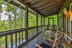 Large main level screened in porch